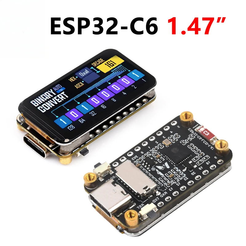 esp32-c6-開発ボード-147-インチ-lcd-ディスプレイ-172x320-rgb-ライト付き-sd-スロット-arduino-と互換性あり