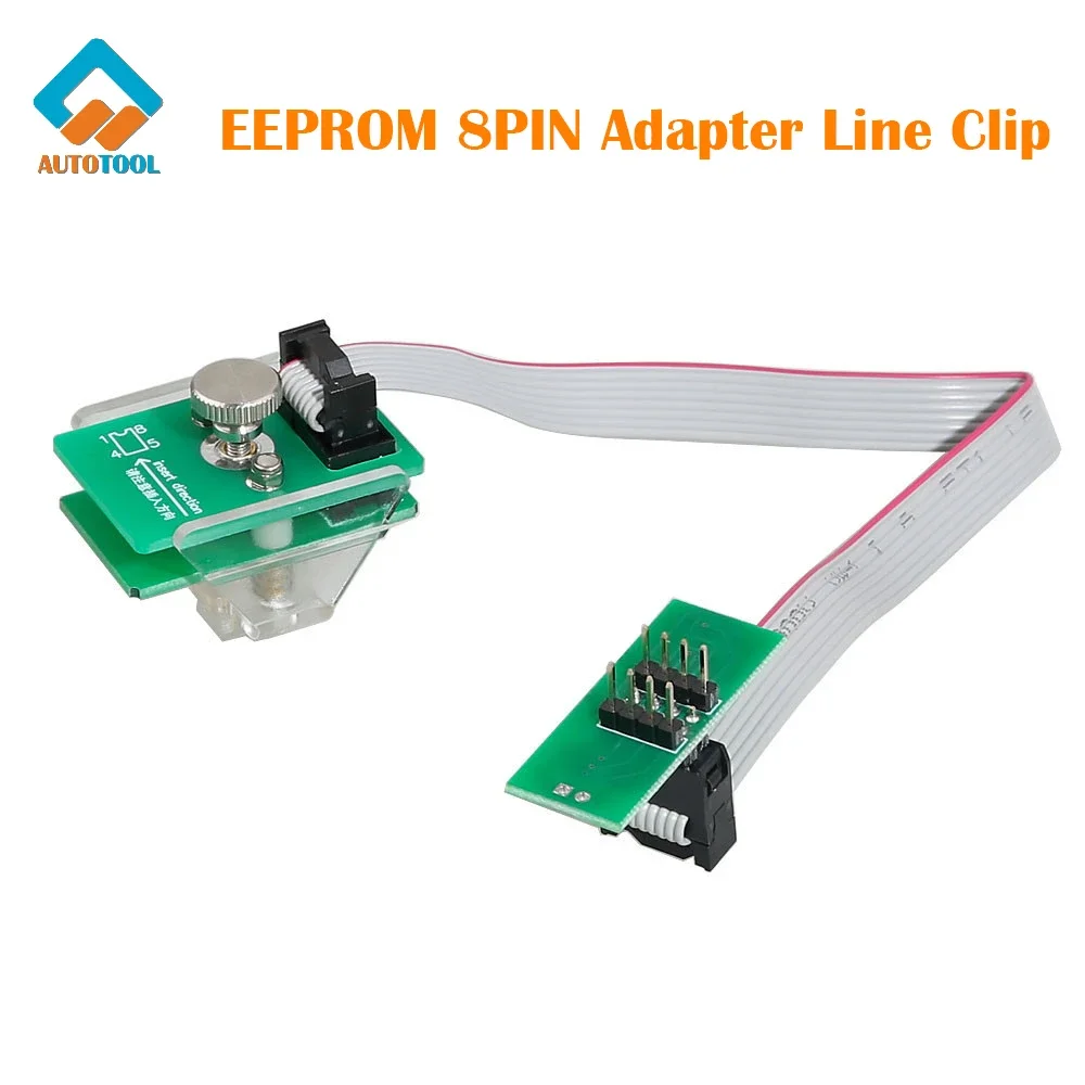 EEPROM Adapter 8Pin Line Clip Soic 8 Sop8 Test Clip Eeprom Clip Socket Clip Supports XPROG V6.12/UPA/Orange/CG PRO 9S12/iProg