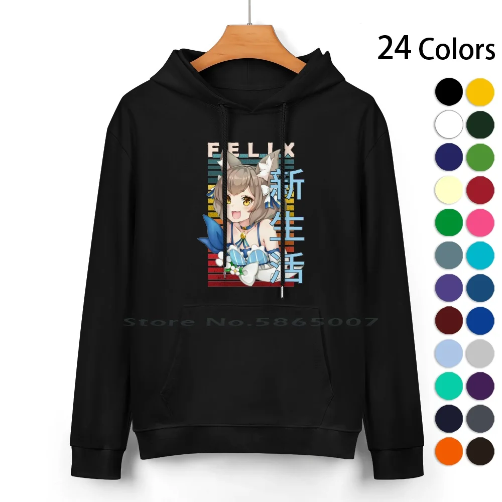 Felix Re Zero Life In Another World Kara Hajimeru Isekai Seikatsu Demi Human Anime Pure Cotton Hoodie Sweater 24 Colors Emilia