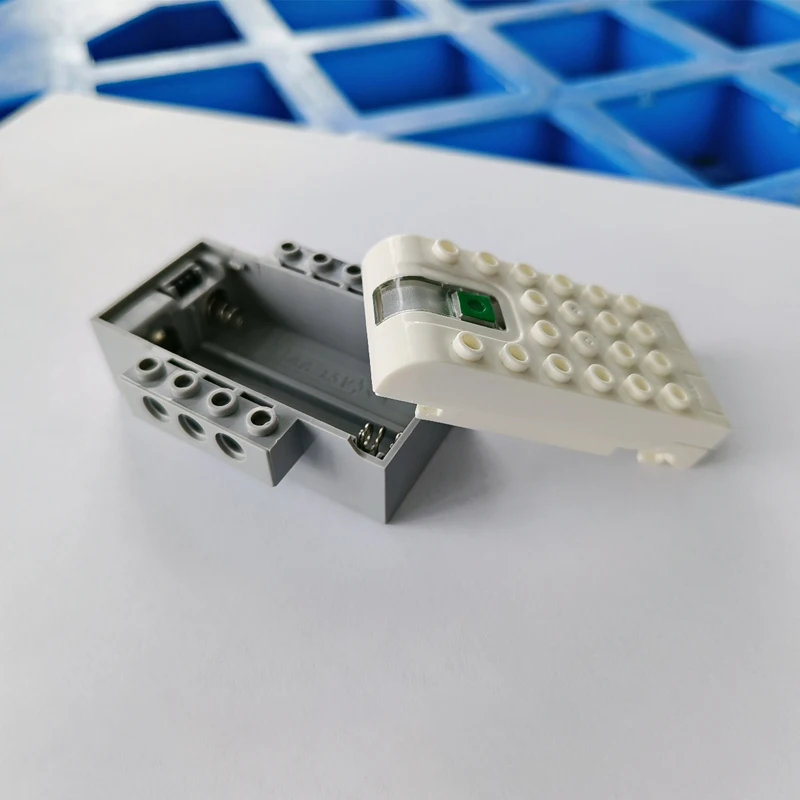 Sensores de movimiento de inclinación con función de potencia técnica, motores de concentrador inteligente principal, bloques de construcción educativos, piezas de ladrillos aptas para juguete WEDO 45300