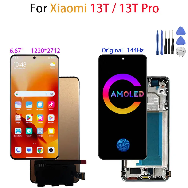 Original AMOLED For Xiaomi 13 T 13T Pro 2306EPN60G 23078PND5G