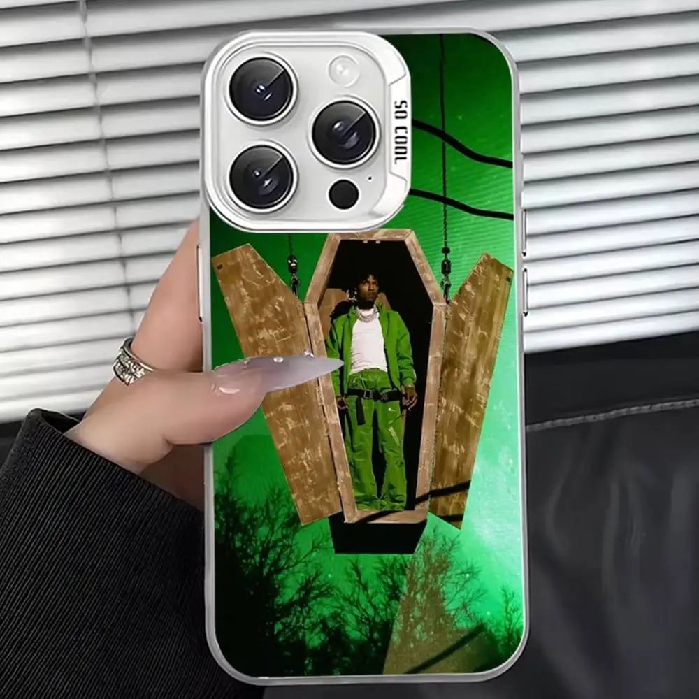 Y-YoungBoyS M-MASA لهاتف iPhone 15,16,17,11,13,12,14,Pro,SE4,Max,Plus,Air,Mini حافظة هاتف صلبة بيضاء مضادة للسقوط #3