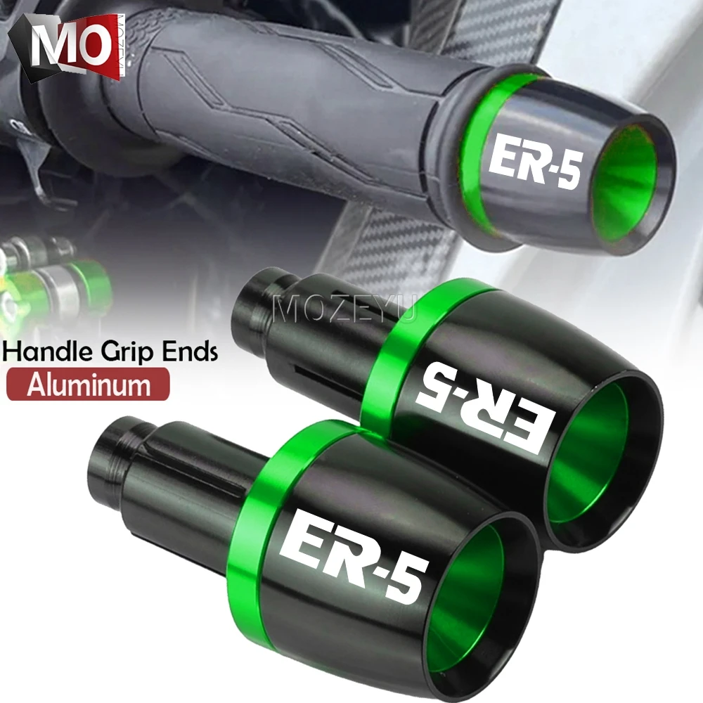 

Motorcycle Accessories 7/8'' 22MM Handle Bar End Hand Grip Handlebar ends Slider plug Cap For kawasaki ER5 ER-5 ER 5 2004 2005