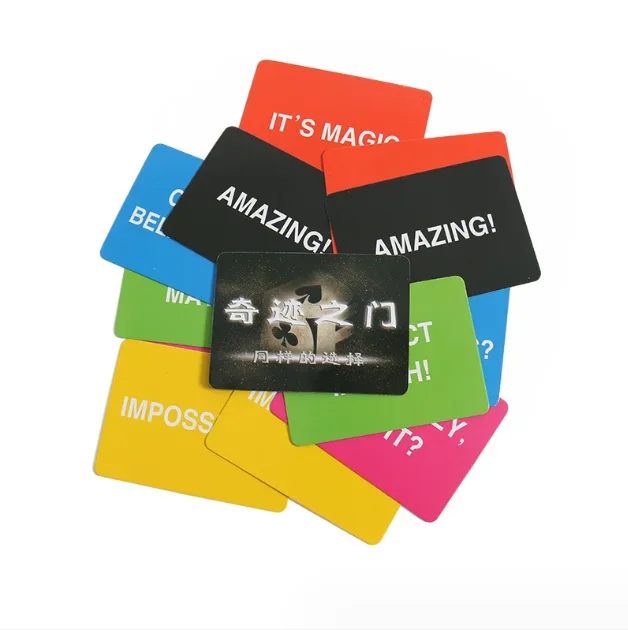 Same Choice Cards Magic Tricks Choice Same Color Close Up Street Stage Props Illusion Magic Props Children Toy Classic Toys