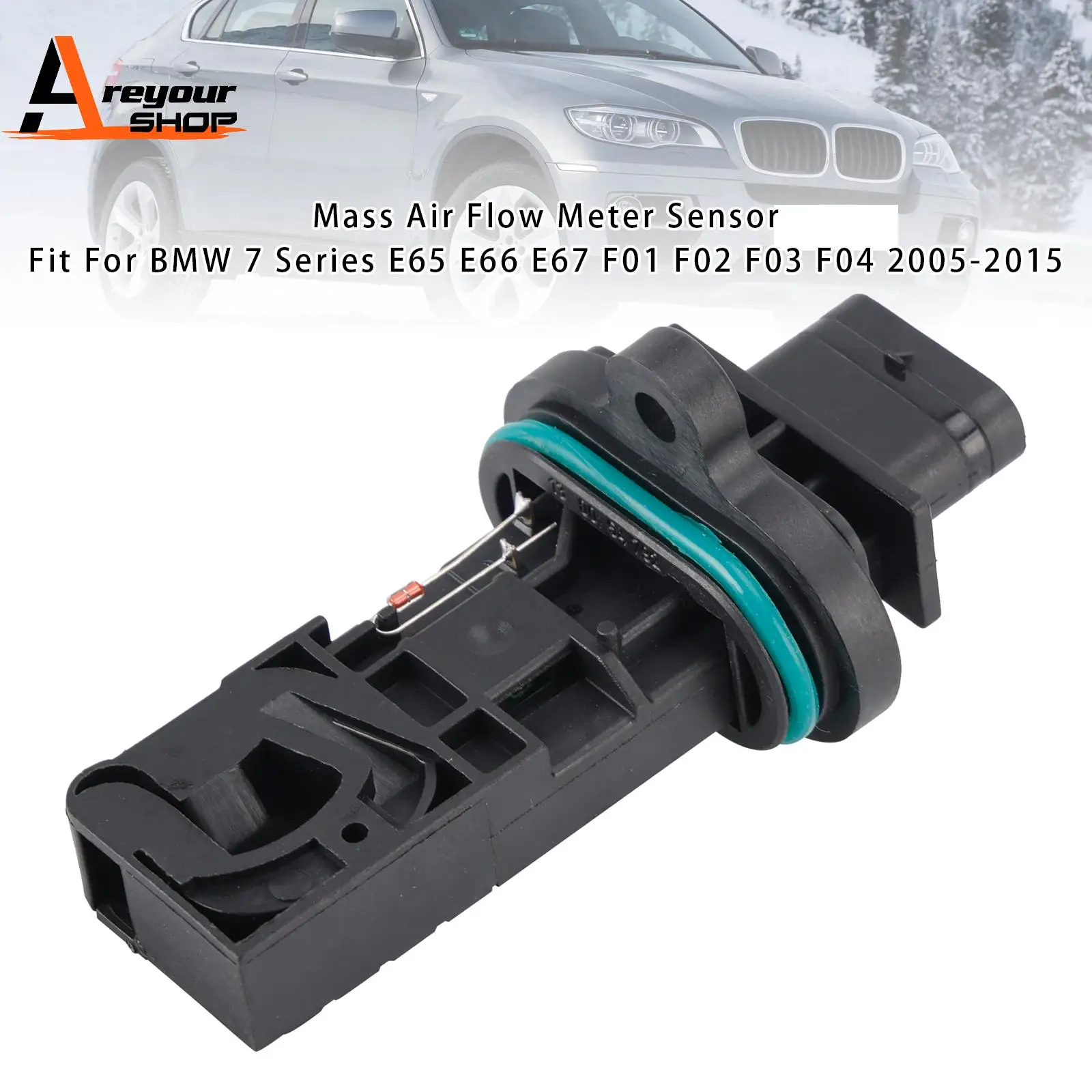 

Mass Air Flow Meter Sensor for BMW F10 F11 F01 E60 E61 550i X5 4.4L 0280218270