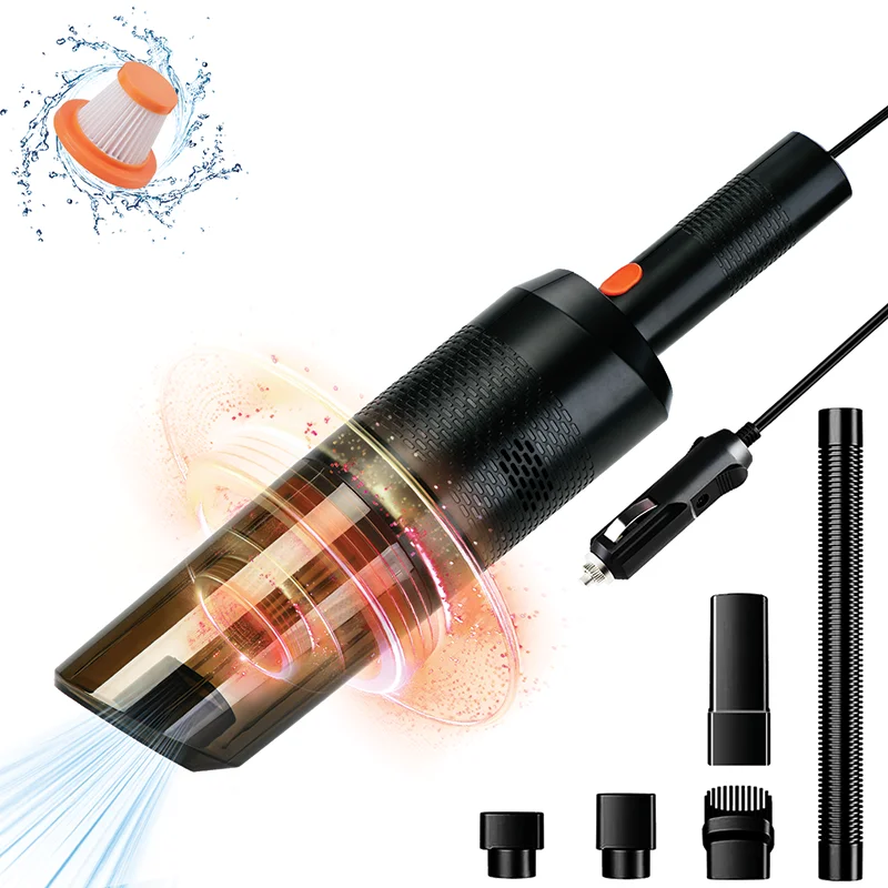 High Suction 12-Volt Handheld Portable Interior Auto Detailing Accessory Kit Wet And Dry Dual-Use Vacuum Cleaner For Car