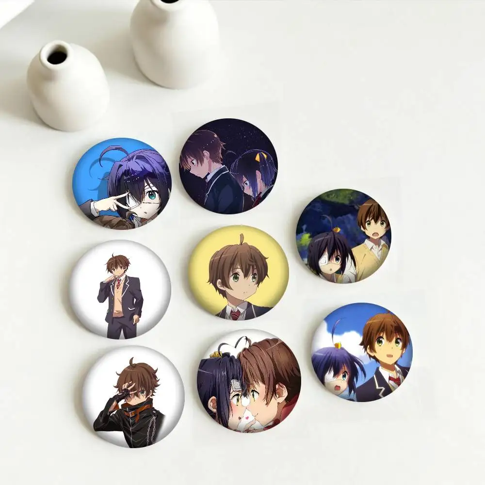 A-Anime Chunibyo Yuta Togashi 25mm 32mm 44mm 58mm 75mm Brooches Badges Pins for Accessories Gift