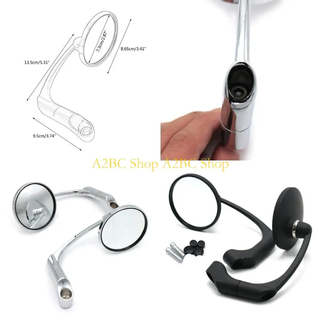 

A2BC Стильные и функциональные круглые стержень заднего вида заднего зеркального зеркала аксессуары Scooter Легко в установке 10