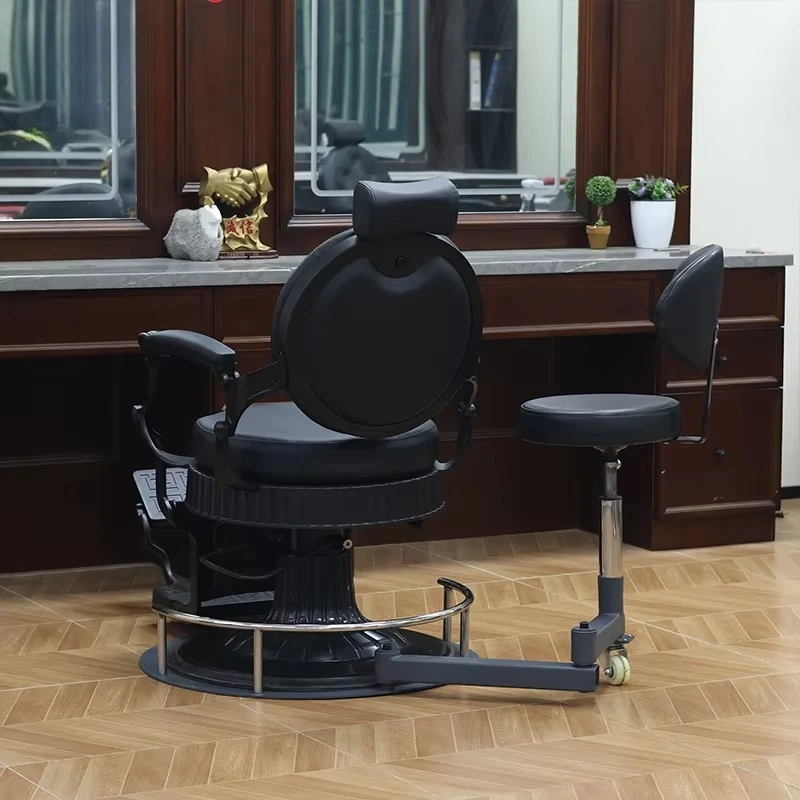Hair Salon Hydraulic Leisure Chair Hair Salon Adjustable Rotating Hair Salon Chair Large Work Chair