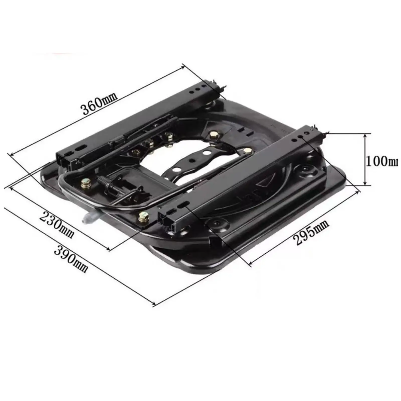 

Черная стальная поворотная опорная пластина для сиденья, усиленная, для замены в креслах фургонов, автодомов и коммерческого транспорта