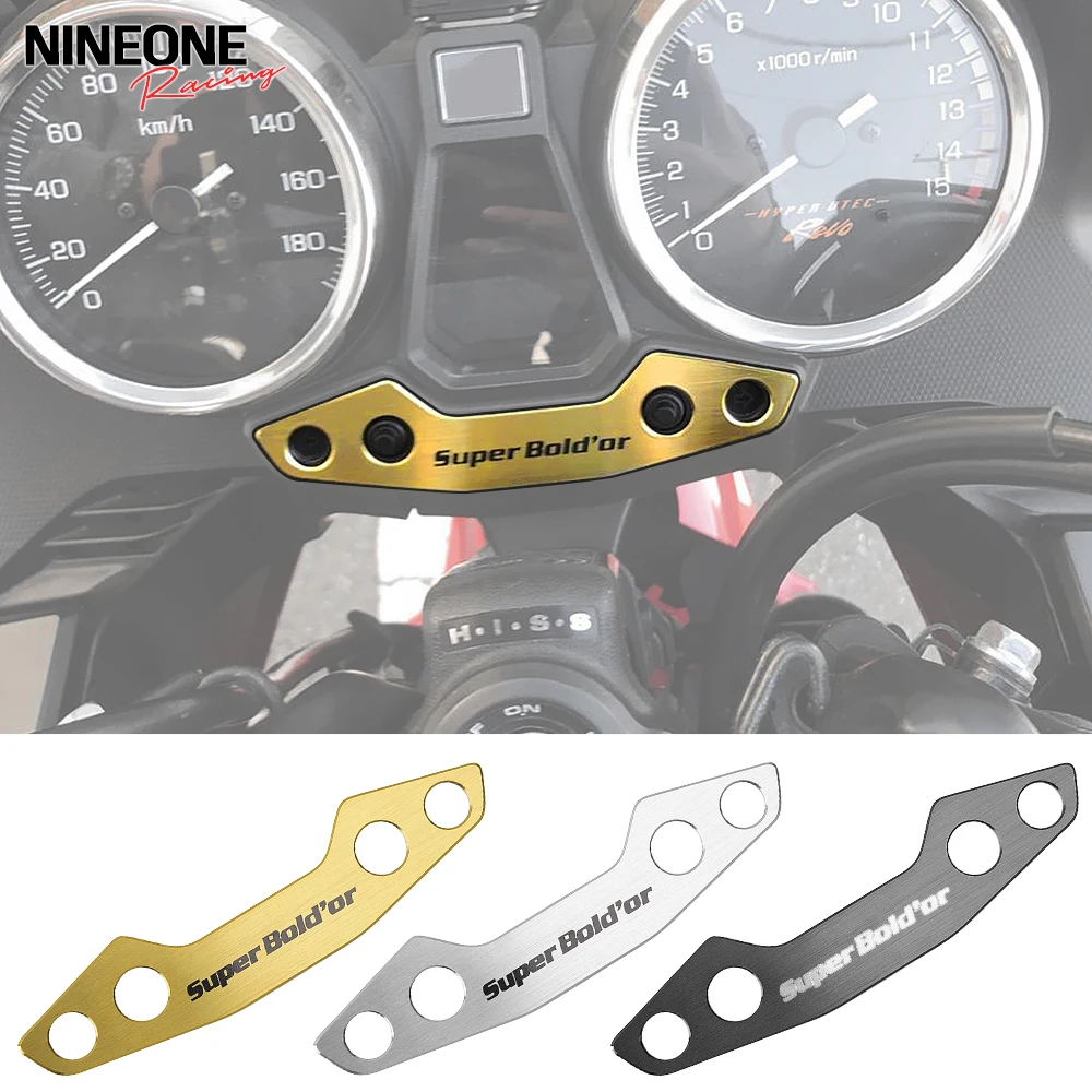 

For Honda CB1300 CB400 Super Bold'or SB SP CB1300SB Aluminum Meter Trim Instrument Panel Dash Bezel Stiker Dust Cockpit Cover