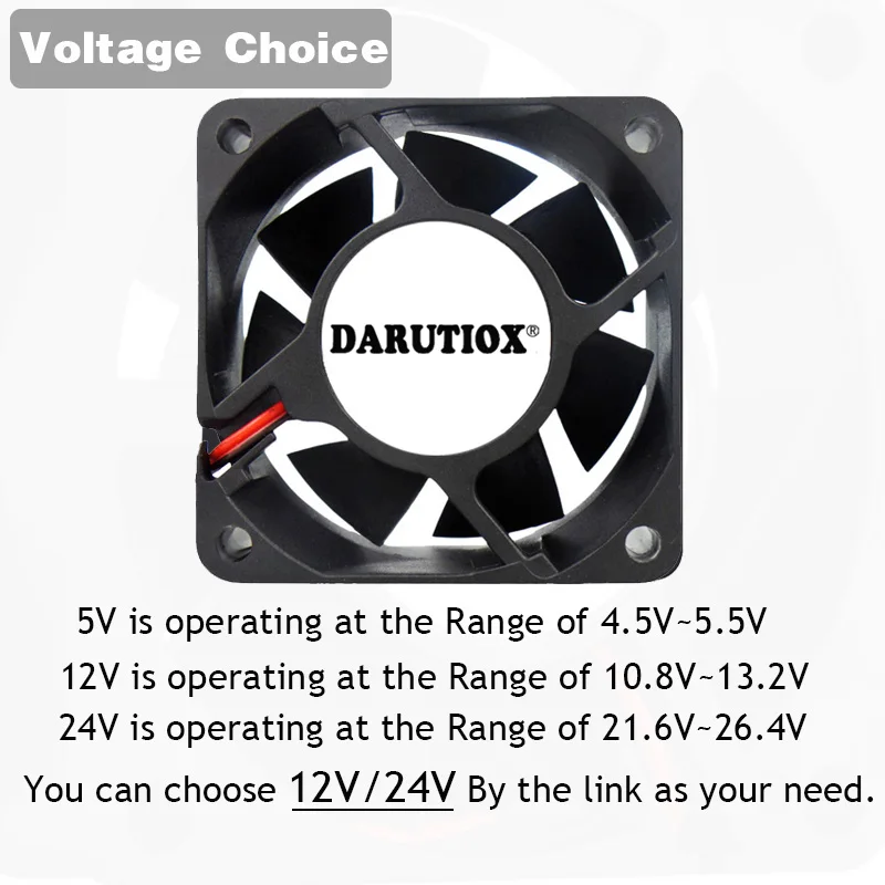 2 peças dc 5v 12v 24v 60mm 60x60x25mm ventilador de refrigeração 6025 pc computador cooler ventilador axial ventilador da luva do fã fãs da indústria do rolamento de esferas