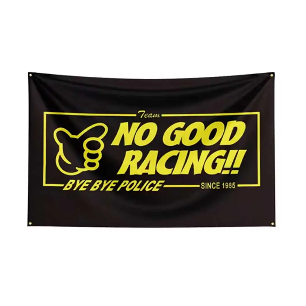 60x90cm/90x150cm No Good Racings Flag Tapestry JDM Street Japan Touge Banner Racing Car Garage Or Outdoor Decoration