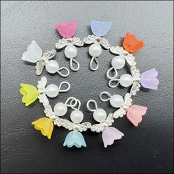 20Pcs Mixed Morning Glory Angel Acrylic Plastic Charms Pendants 14x19mm