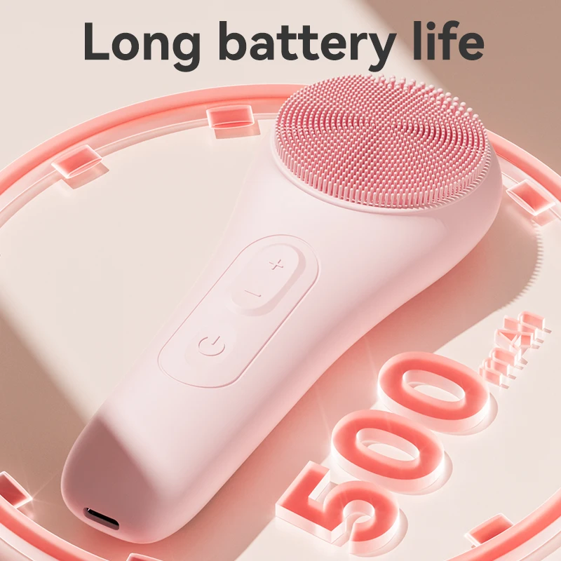 فرشاة تنظيف الوجه الكهربائية القابلة لإعادة الشحن IPX7، مناسبة للرجال والنساء، والتقشير والتدليك والتنظيف - #1