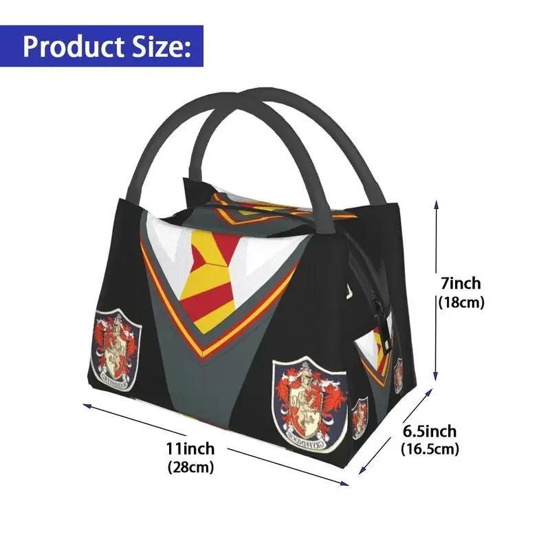 Funny Magic School Insulated Lunch Bags for Camping Travel Waterproof Thermal Cooler Lunch Box Women lunchbag Tote