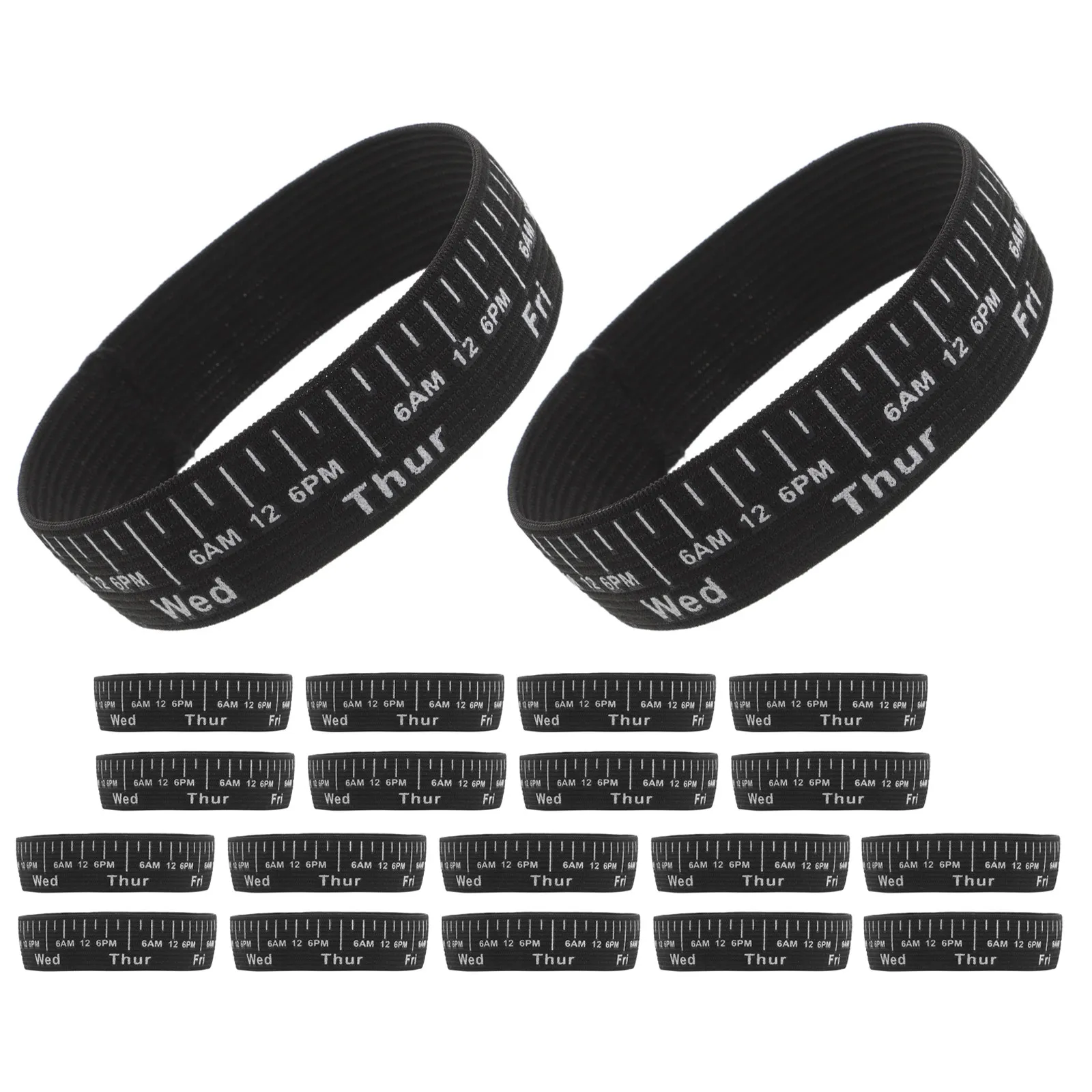 20Pcs Sourdough Starter Jar Bands Elastic Date Marker Feeding Tracker for Bread Fermentation Accessories Sourdough Feeding Bands