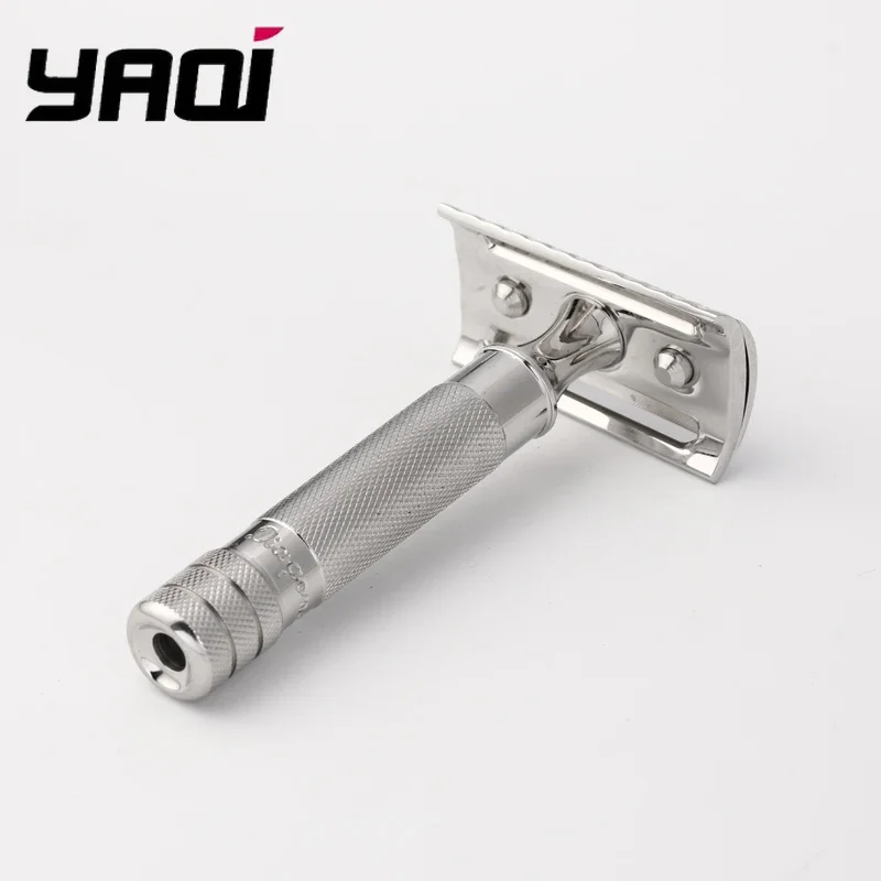 2026 Diagonal Slant Stainless Steel Safety Razor Featuring an Angled Blade Ramp for Effortless Hair Removal Limited-time sale