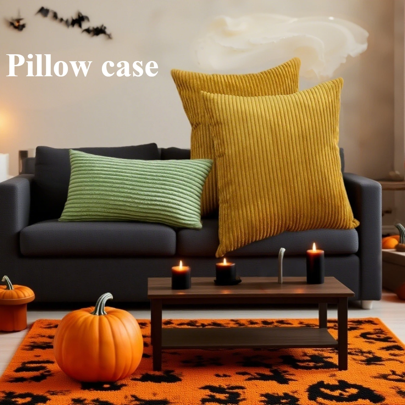 

Solid Color Super-Soft Striped Plush Pillow Cover Decorative Pillow Case for Sofa Bedroom Living Room Decor Poszewka Na Poduszkę