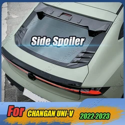Rear Window Side Spoiler Splitter Trim For CHANGAN UNI-V UNI V 2022 2023 Triangle Louver Window Sunshade Windshield Body Kits