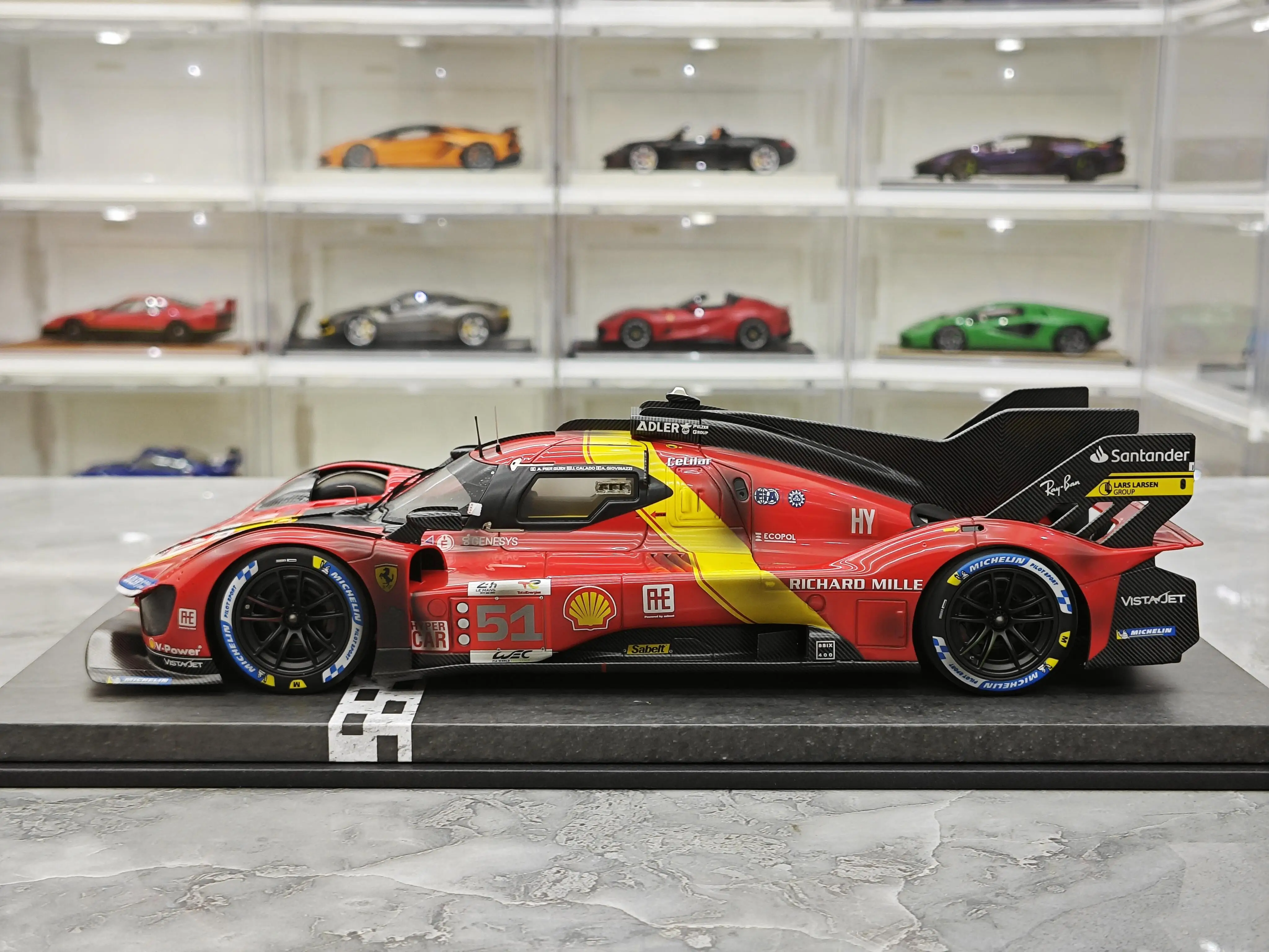 BBR 1:18 Le Mans 499P 2023 Simulation Limited Edition Resin Metal Static Car Model Toy Gift
