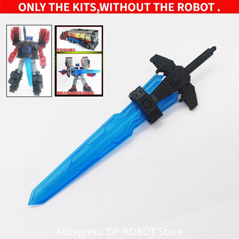 estoque yyw34a grande sword weapon upgrade kit para transformation legacy g2 laser op prime action figure acessorios em 01