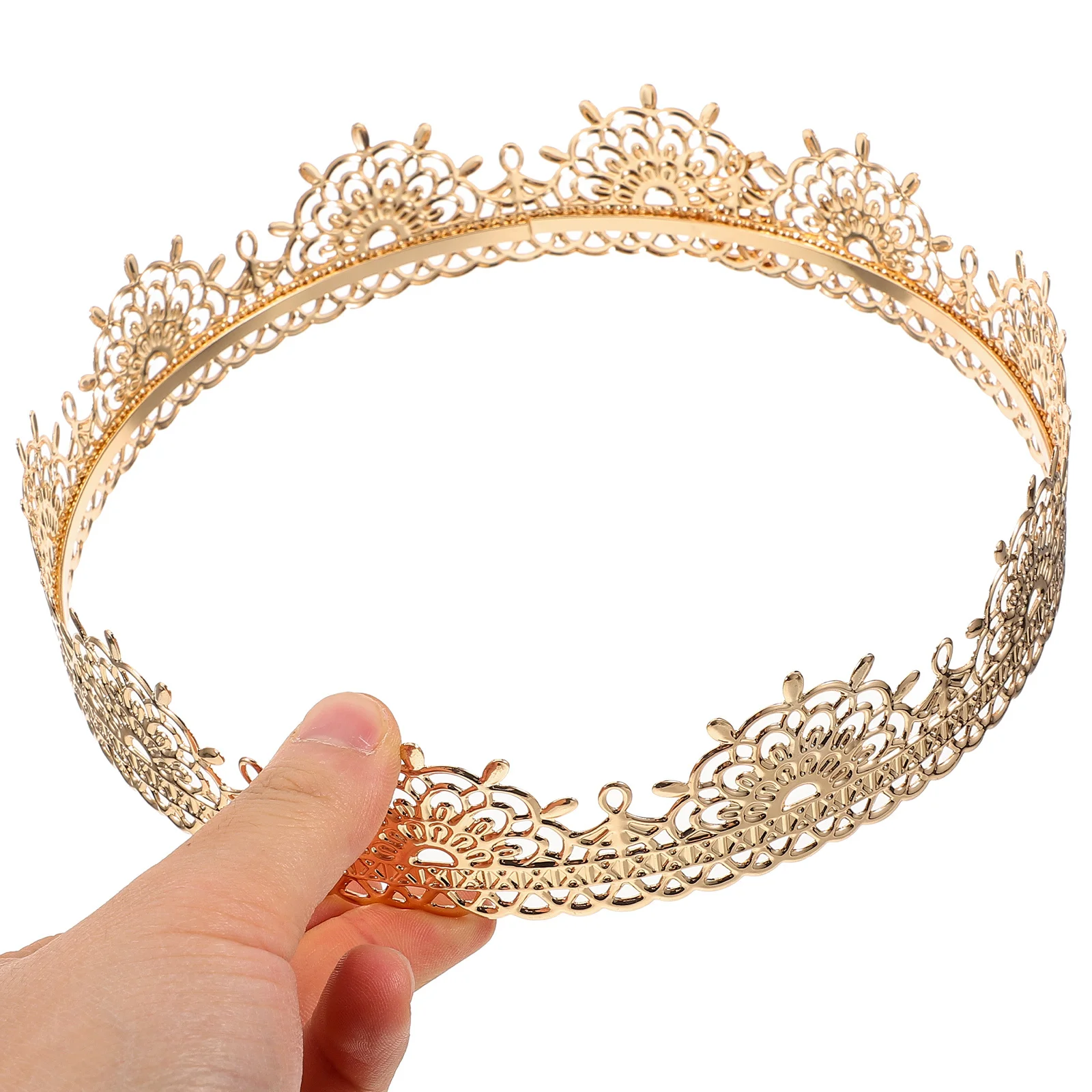 Koning Kroon Hoofdband Vintage Kroon Voor Mannen Verjaardag Halloween Party Stage Performance Cosplay Prop Kostuum Accessoire