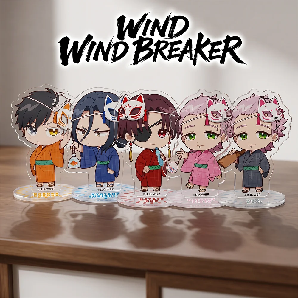 WIND BREAKER Sakura Ren Suo Hajime 10&15CM Double Sided Acrylic Stand Keychain 2026 New Anime Stand Room Decor Cosplay Accessory