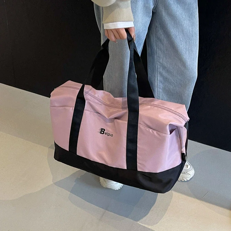 Sac de voyage pliable pour femme, sacs fourre-tout étanches, grands sacs multifonctionnels, sacs de rangement de grande capacité, nouvelle mode, 2024