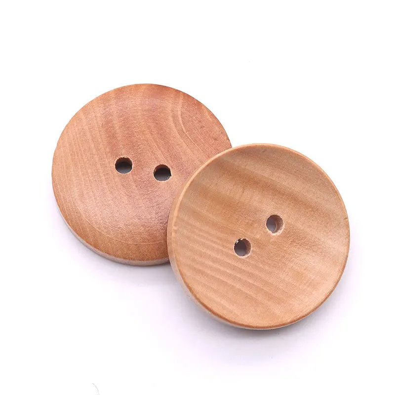 

1000PCs Natural Color Camellia Wood Grain Wooden Buttons 18mm Sewing Accesories For Clothes Decorative 2 Holes Button