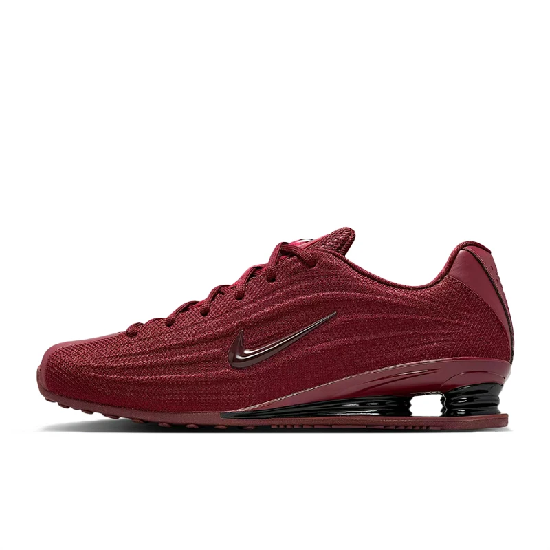 Nike SHOX Z Retro: Stylish, Non-Slip, Cushioned Training Running Shoes for Women—Versatile and Fashionable, Red, HQ7540-600