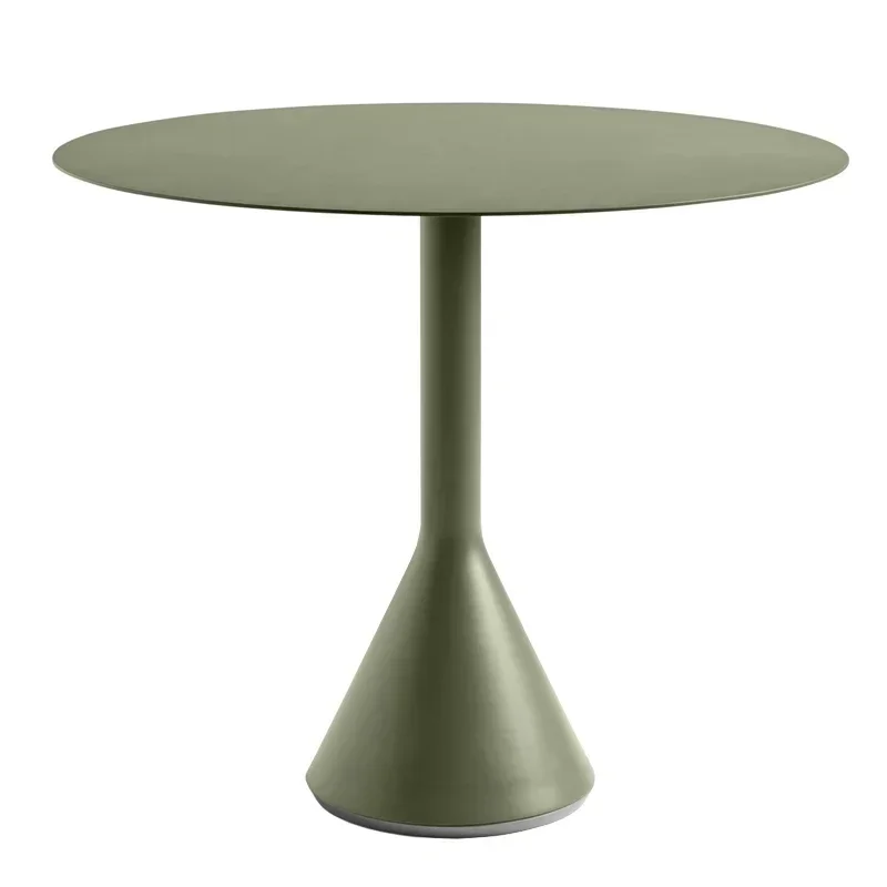 

Simple Casual Courtyard Outdoor Tables and Chairs Milk Tea Shop Cafe Wrought Iron Color Open-air Set Combination Design Table