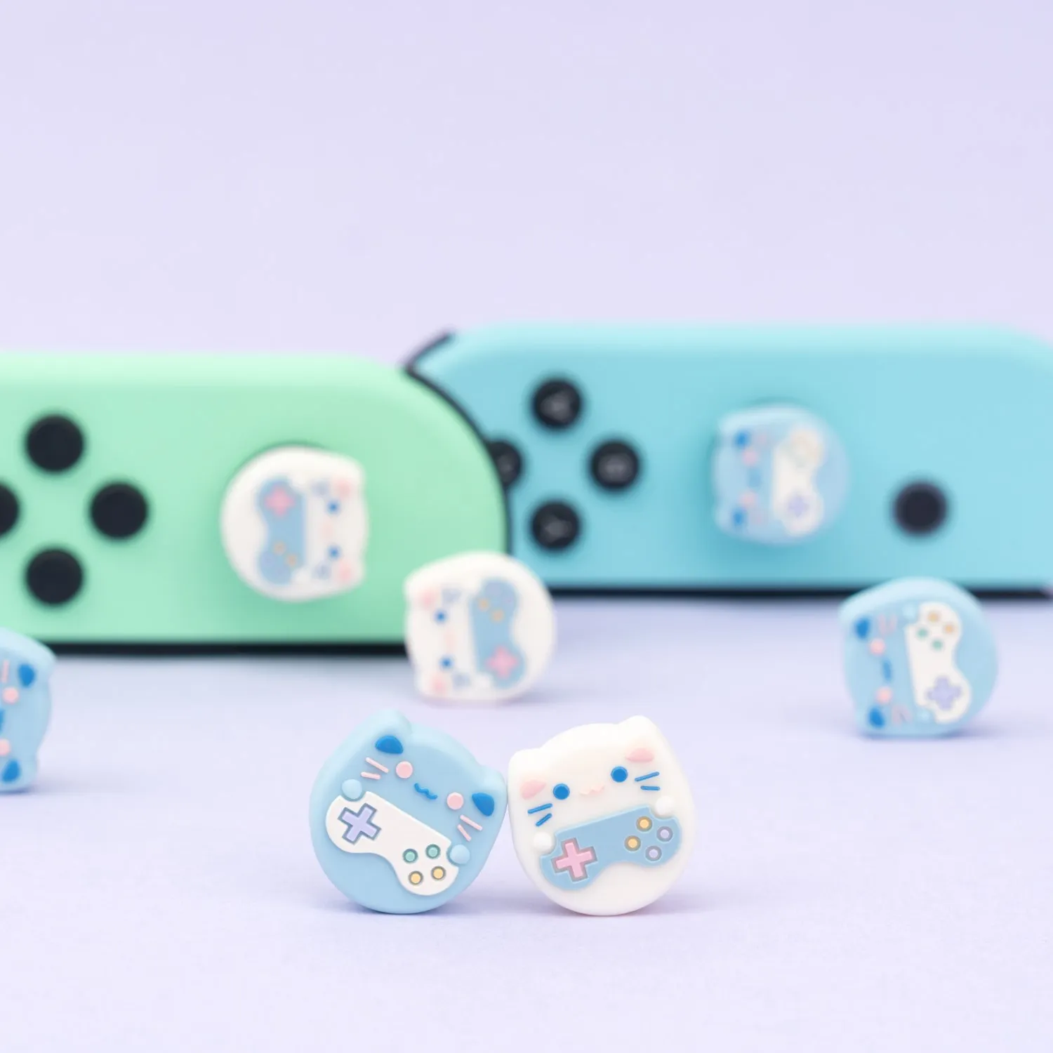 GeekShare Game Cat przełącznik Nintendo Joy-con uchwyt na kciuki czapki na przełącznik sterowanie pokrywa NS OLED Joystick pokrywa dla NS Lite