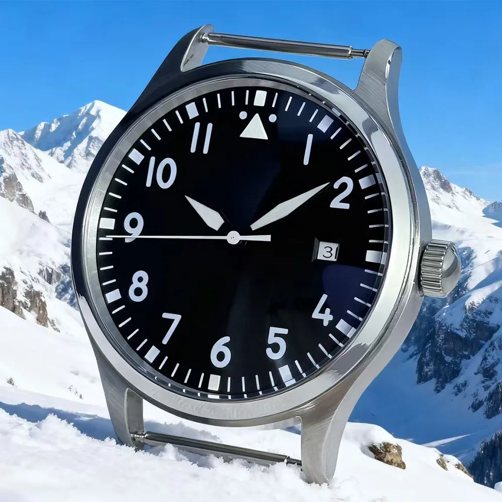 40mm Pilot Diving Watch Miyota8215/ST1612 Men's Automatic Mechanical Watch with Waterproof Stainless Steel Case