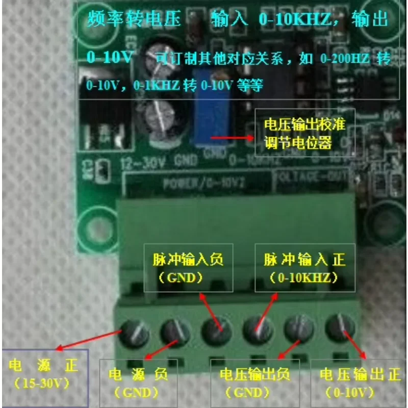 F/V conversion module frequency conversion to 0-10V/5V voltage digital to analog frequency converter module