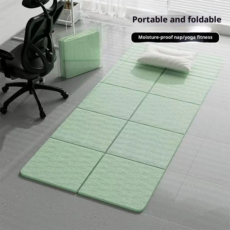 4 مللي متر سميكة TPE طوي اليوغا حصيرة 183*61 سنتيمتر سهلة التخزين للسفر اليوغا بيلاتيس المنزل ممارسة الكلمة حصيرة