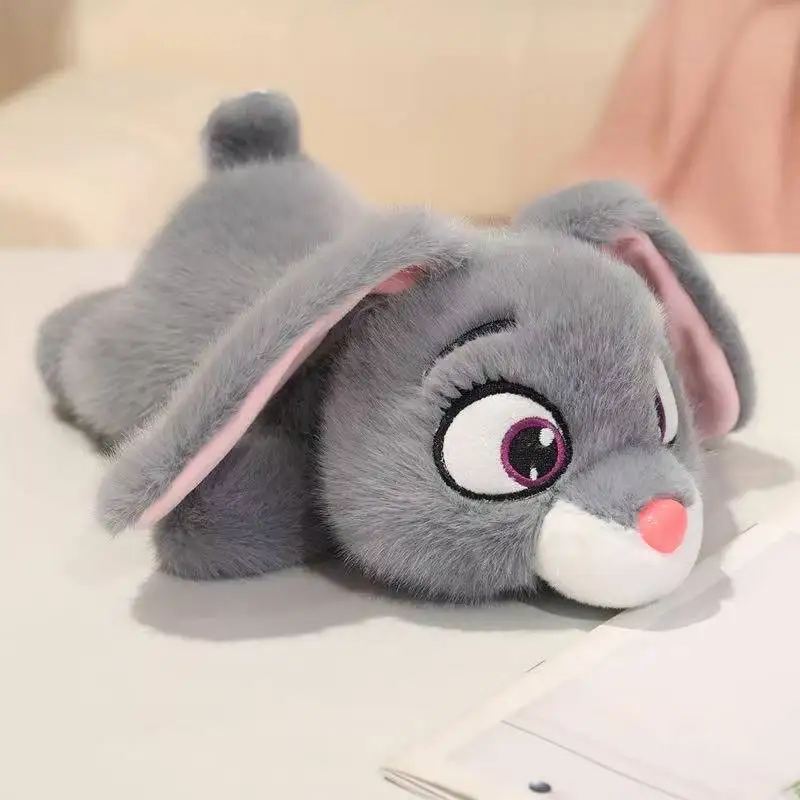 Hurtownia Najnowsze Pluszowe Zabawki: Leżący Królik, Panda Ruda, Słonik Dziecięcy, Kawaii, Kreskówkowe, Anime, Urocza Poduszka, Prezent Urodzinowy dla Dzieci