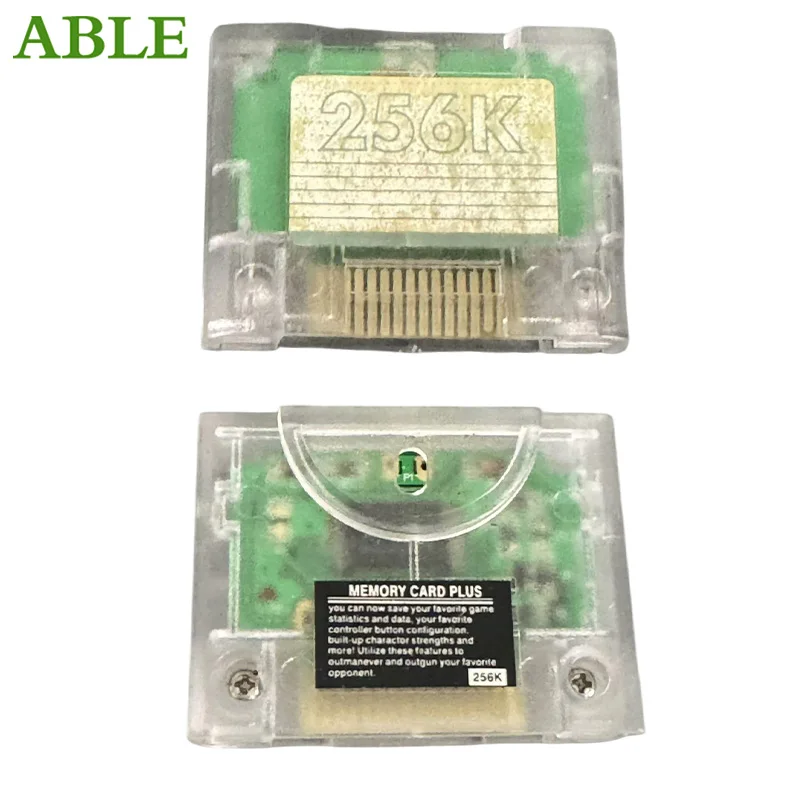 n64 original transparent memory card, inserted into the handle Second-hand products