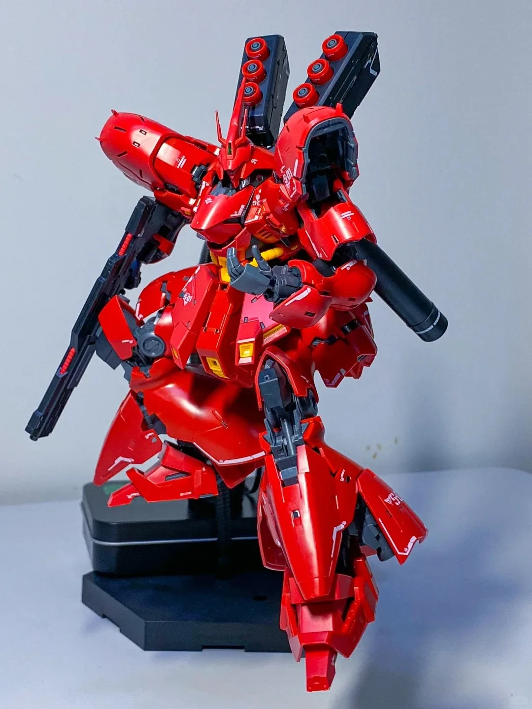 نجمة نموذج Rg Sazabi الأبيض عمل أرقام الجمعية أطقم منمذجة Msn-04 جمع 1/144 روبوت البلاستيك نموذج أطقم هواية اللعب هدية #3