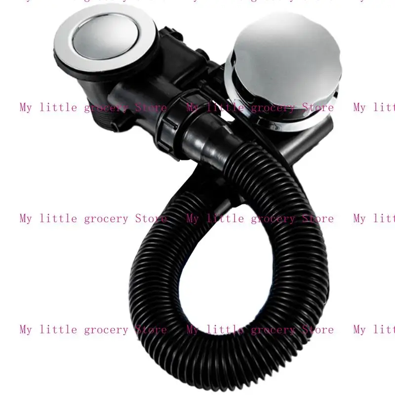 D5BD Ergonomic SPA Bathtubs Drain Overflows Pipe PPE Plastic Bathroom Fitting for Home