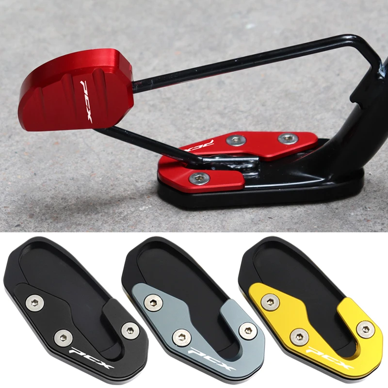 لهوندا PCX160 PCX125 PCX 160 125 2025 2026 دراجة نارية الملحقات CNC الجانب حامل تمديد ركلة حامل المكبر لوحة الوسادة #1