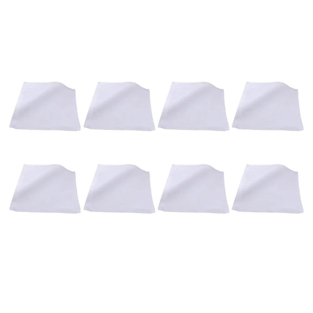 

8pcs Cotton Bathing Face Washcloths Soft Absorbent Durable Household Bathroom Accessories Home Use Facial Cotton Towels For