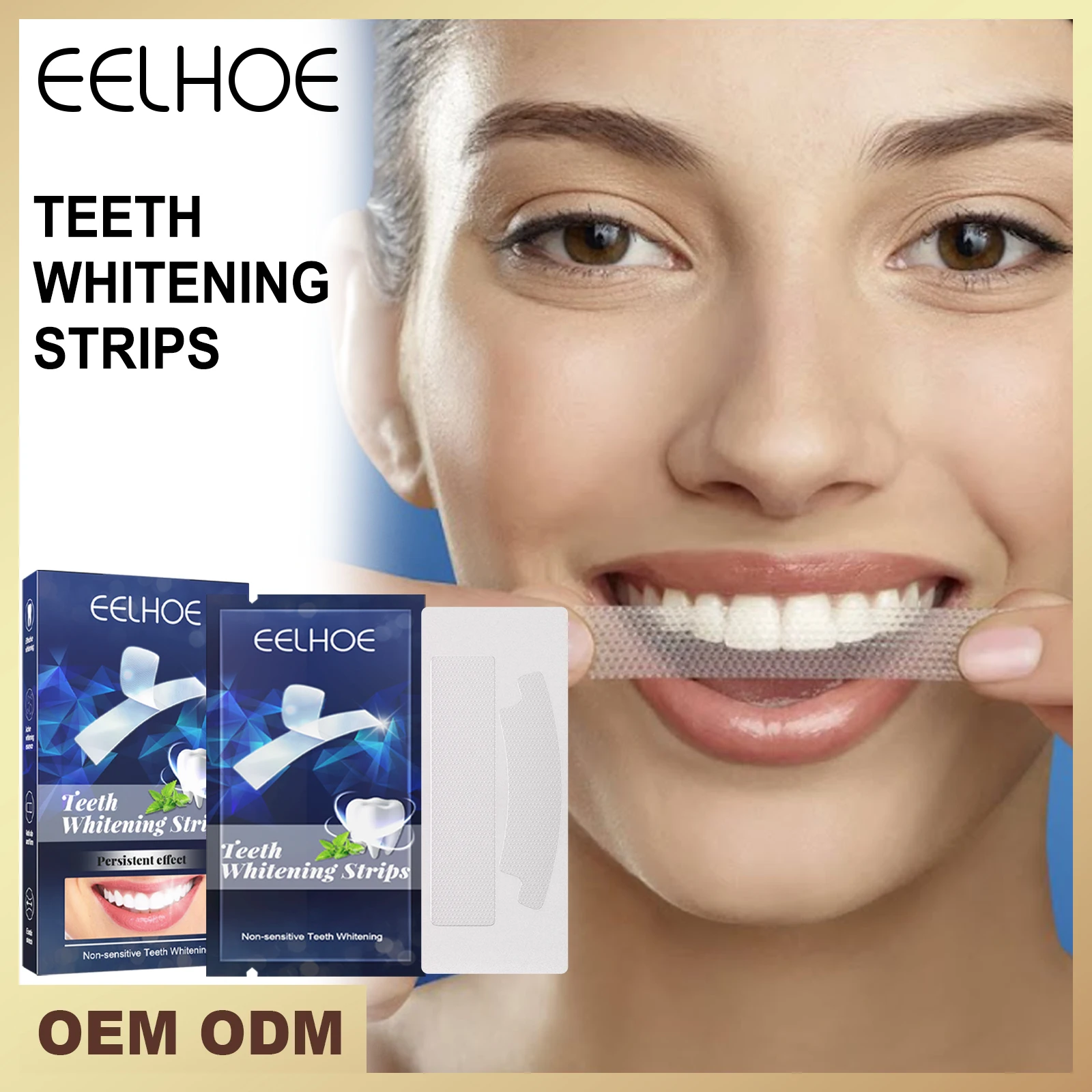 Teeth W-hitening Stickers Mint W-hite Teeth Gel Tooth W-hitener Strips Teeth Yellow Smoke Stains Tea Stains Oral Hygiene Care