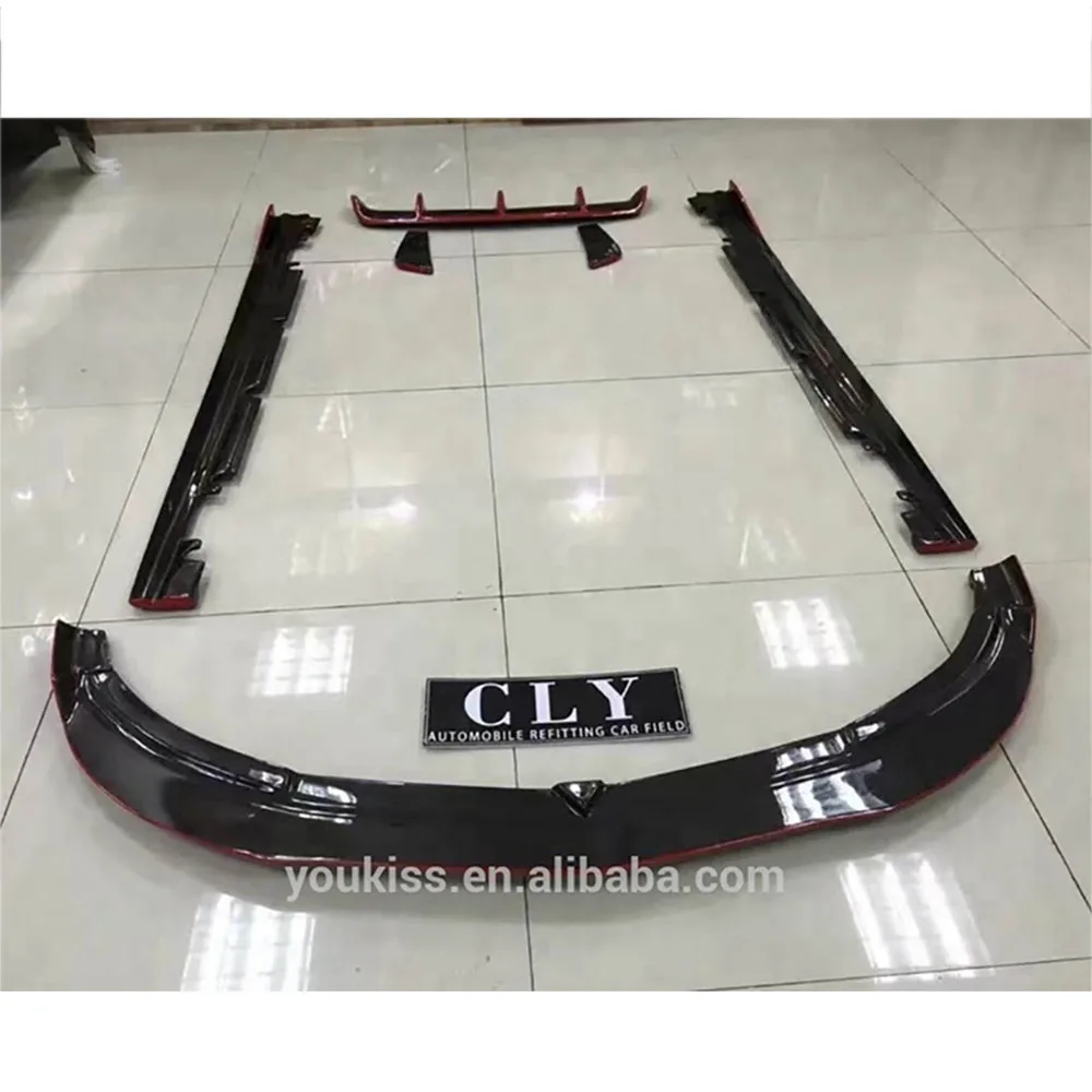 Car Accessories for Mercedes benz CLA Class W117 AMG Carbon Fiber Front Lip Rear Lip Side Skirts
