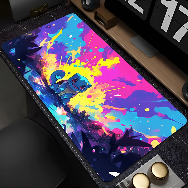 

Mouse Pad Anime Gamer Computer High-Quality Mousepad Gaming P-Pokemon Squirtle Accessories Tablet Varmilo Keyboard Pad Mausepad