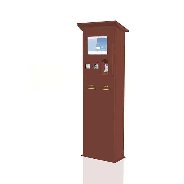 Outdoor Self-Service Carpark Multifunction Payment Kiosk With Scanner / Printer / Card Reader For Parking Lot