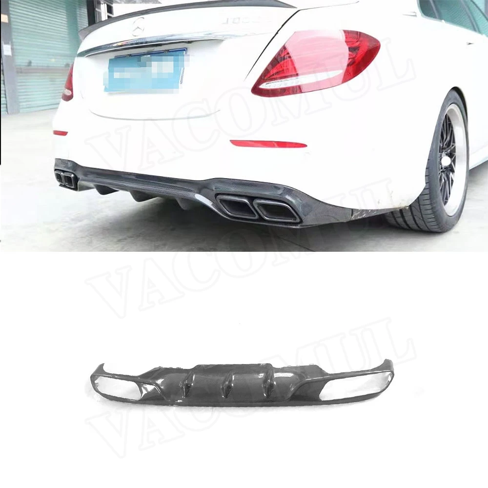 VACOMUL Carbon Fiber Rear Lip Diffuser Bumper Spoiler for Mercedes Benz E Class W213 E250 E350 E400 E43 E63 AMG Accessories