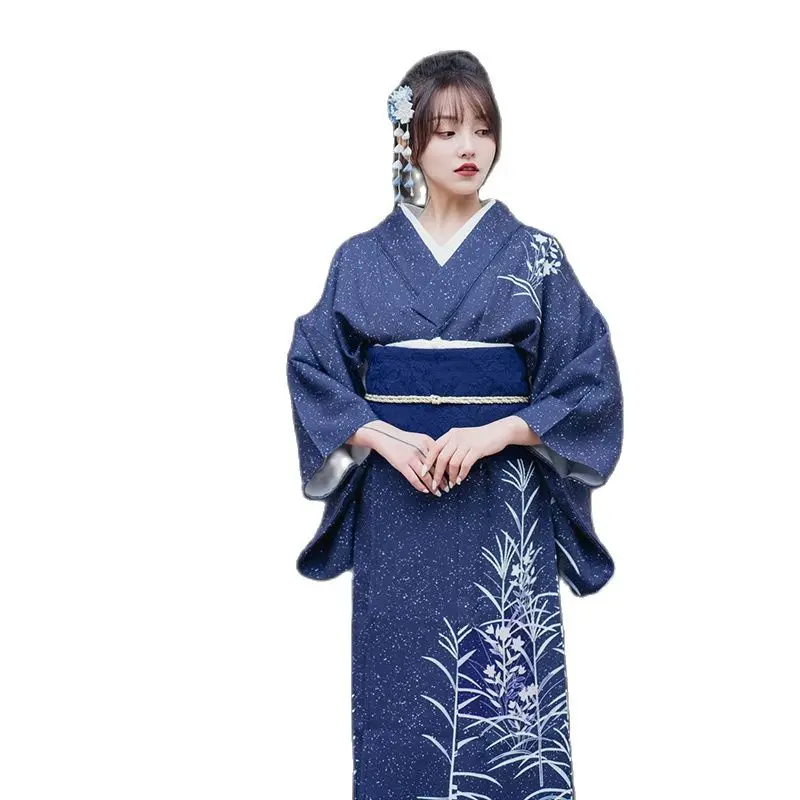 Asian Costume Women Kimono National Trends Floral Yukata Novelty Evening Dress Japanese Cosplay Clothing