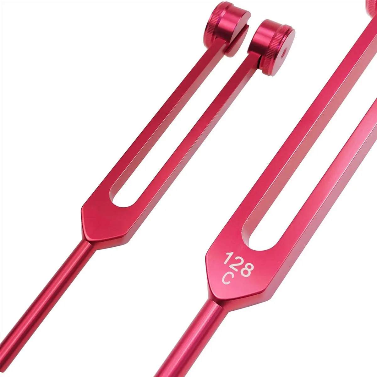 T34C 128 Hz Tuning Fork Weighted Red Tuning Forks for Healing 128 Hz Slider Tuning Fork