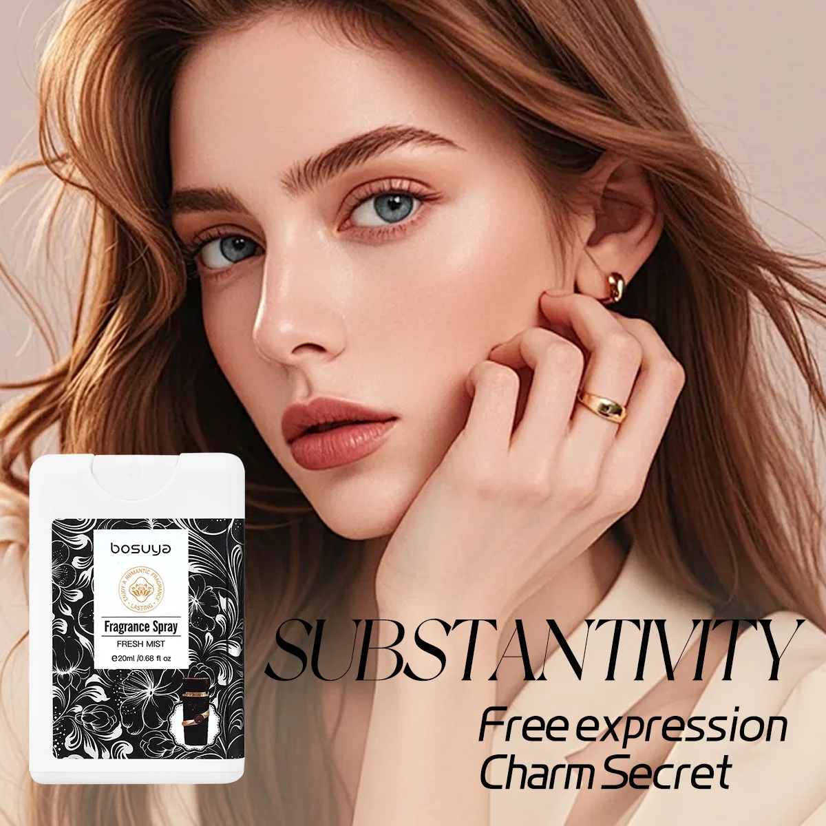 Card Pocket Perfume Lasting Fragrance Light Fragrance Natural Portable Hair Body Fragrance Spray